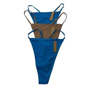 SKIMS Fits Everybody T-String‎ Thong Lot of 3 Mykonos Sienna 4Xs